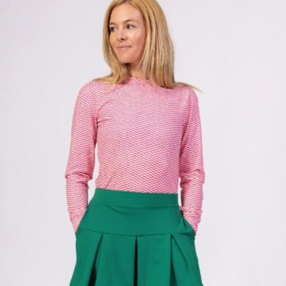 MARIE BIRDIE "Amore" Lightweight Golf Top - Rose Pink - NEW WITH TAGS! - Picture 2 of 13